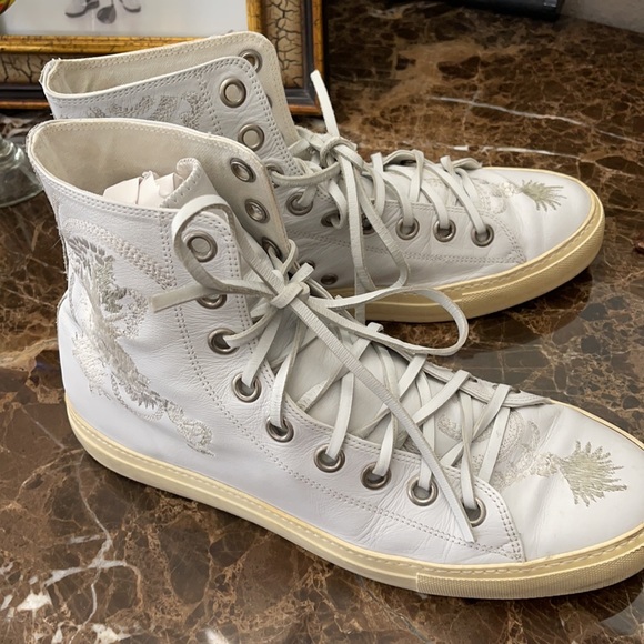 GUCCI MEN’s “RARE VINTAGE HIGH LEATHER HIGH TOPS” - Picture 9 of 16